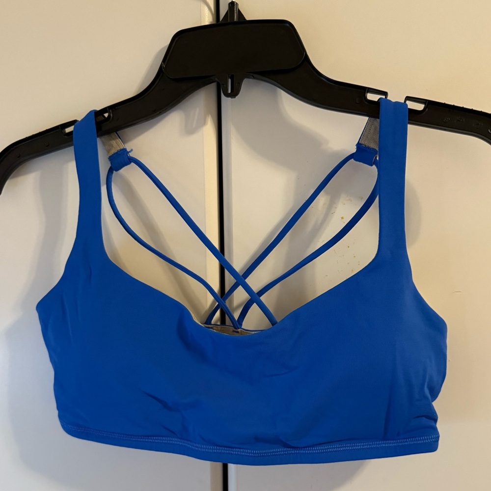 Lululemon Athletica Electric Blue Crossback Sports Bra
